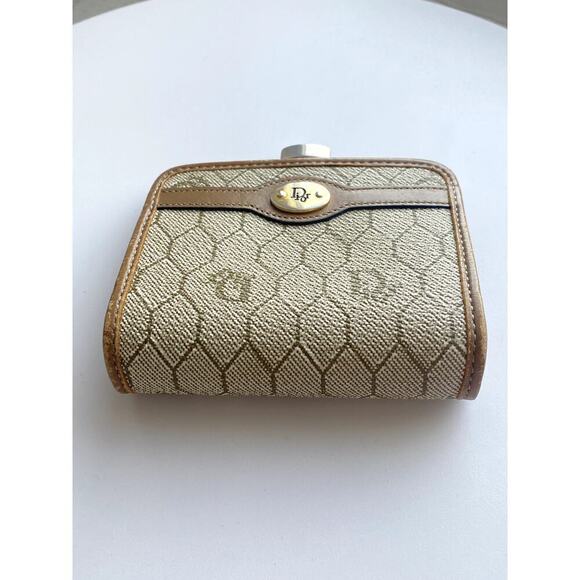 Authentic Dior Honeycomb Canvas Wallet - Picture 4 of 10